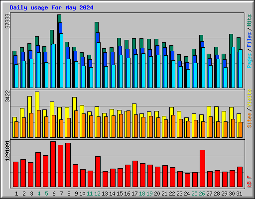 Daily usage for May 2024