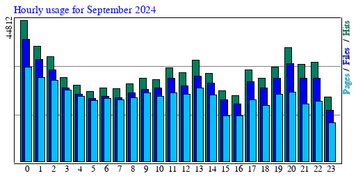 Hourly usage for September 2024